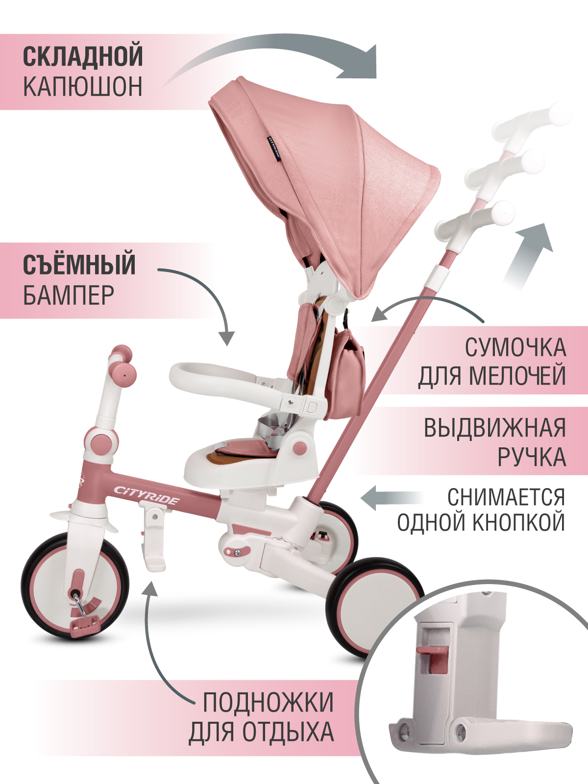 Трехколесный велосипед CITYRIDE - фото 10