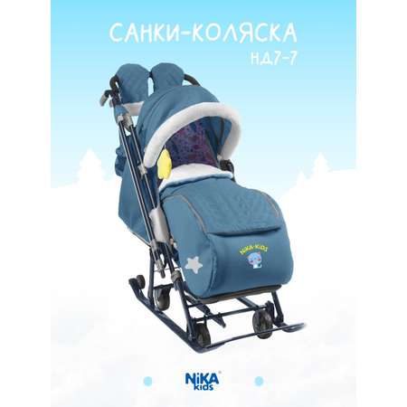 Санки-коляска NiKA kids Синий