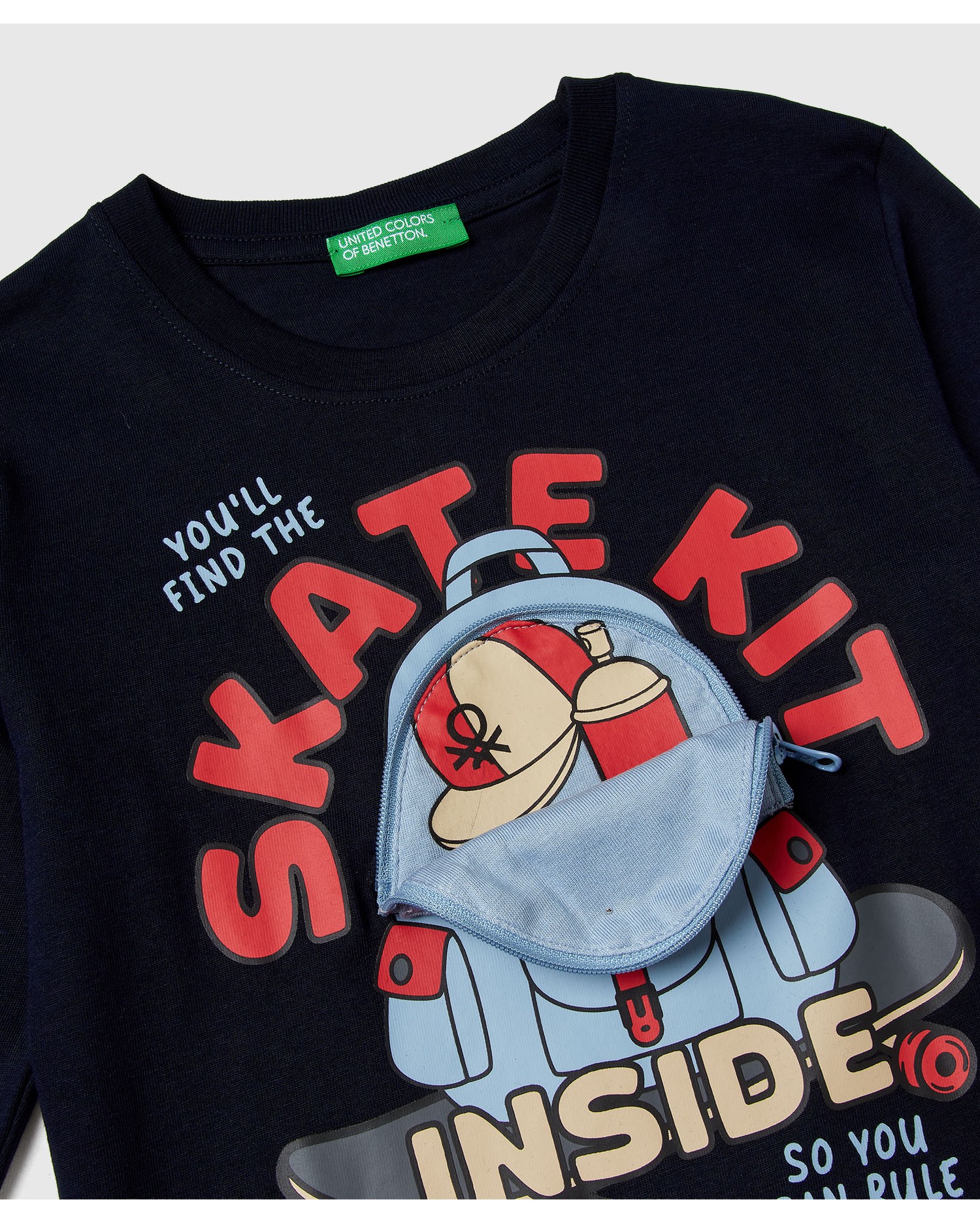 Лонгслив United Colors of Benetton 25A_3I1XG10KQ_016 - фото 3