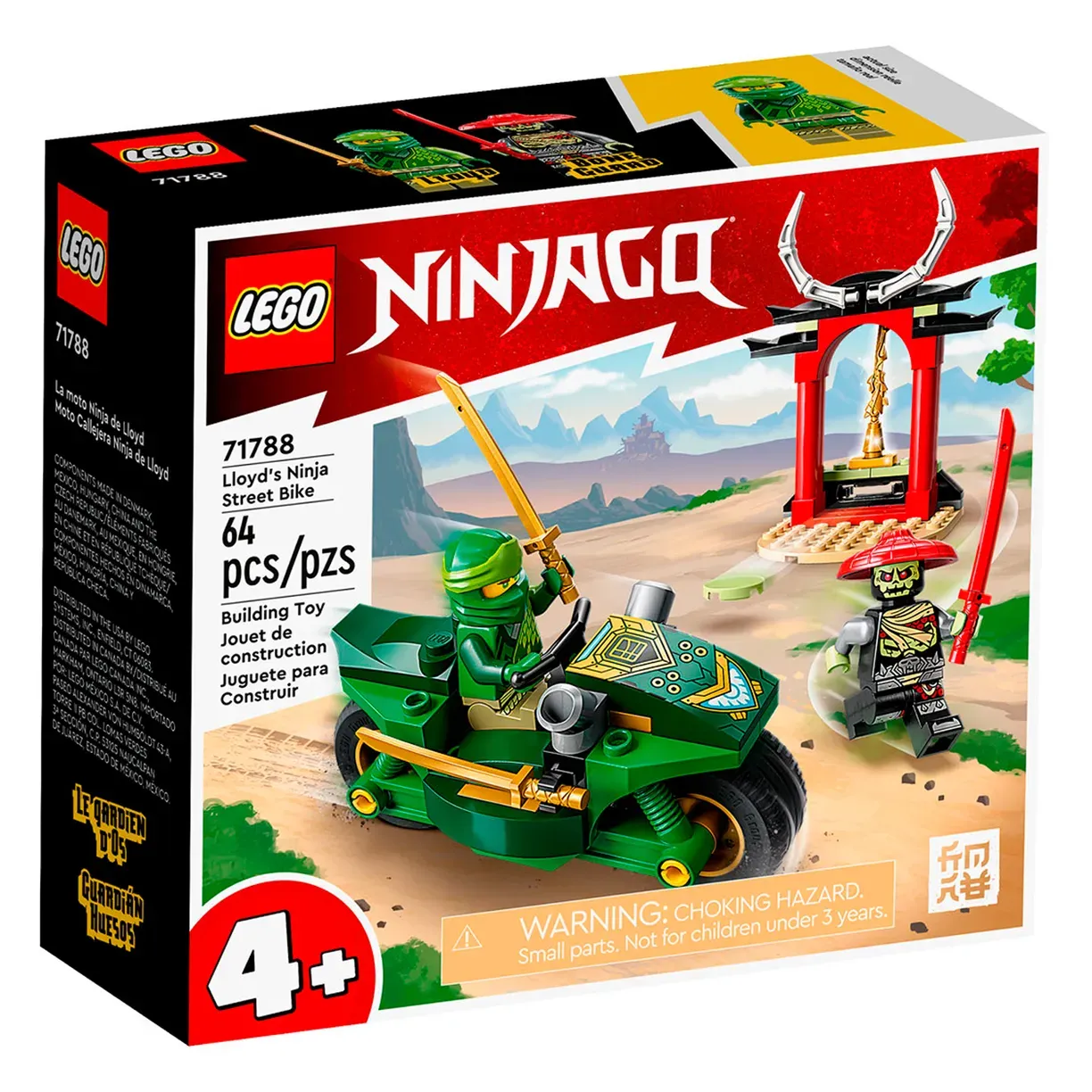 Изображение товара Конструктор LEGO NINJAGO 71788 уличный мотоцикл Ллойда — игровая коллекция для детей
