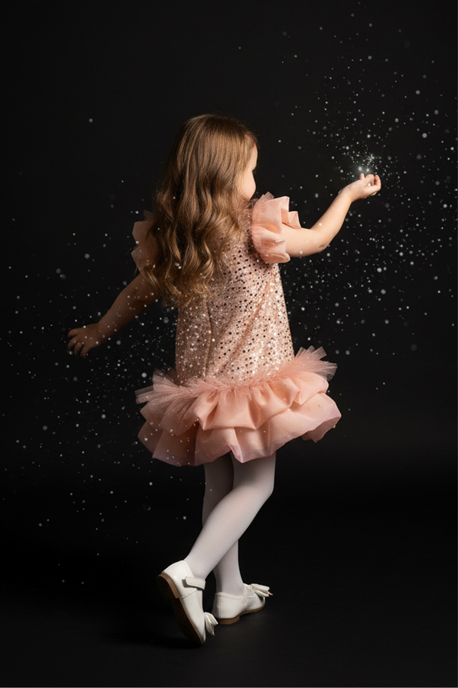 Платье Minilik Платье.Снежинка.Персик - фото 2