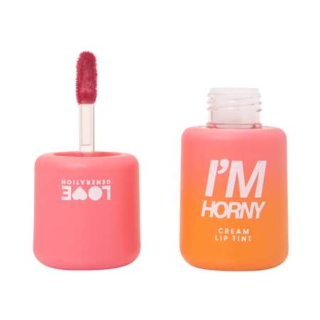 Тинт для губ Love Generation I'm Horny кремовый, стойкий, тон 02 бежево-розовый, 3 мл