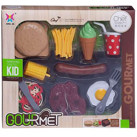 Игровой набор Abtoys продукты, прилавок, касса, тележки и корзинки