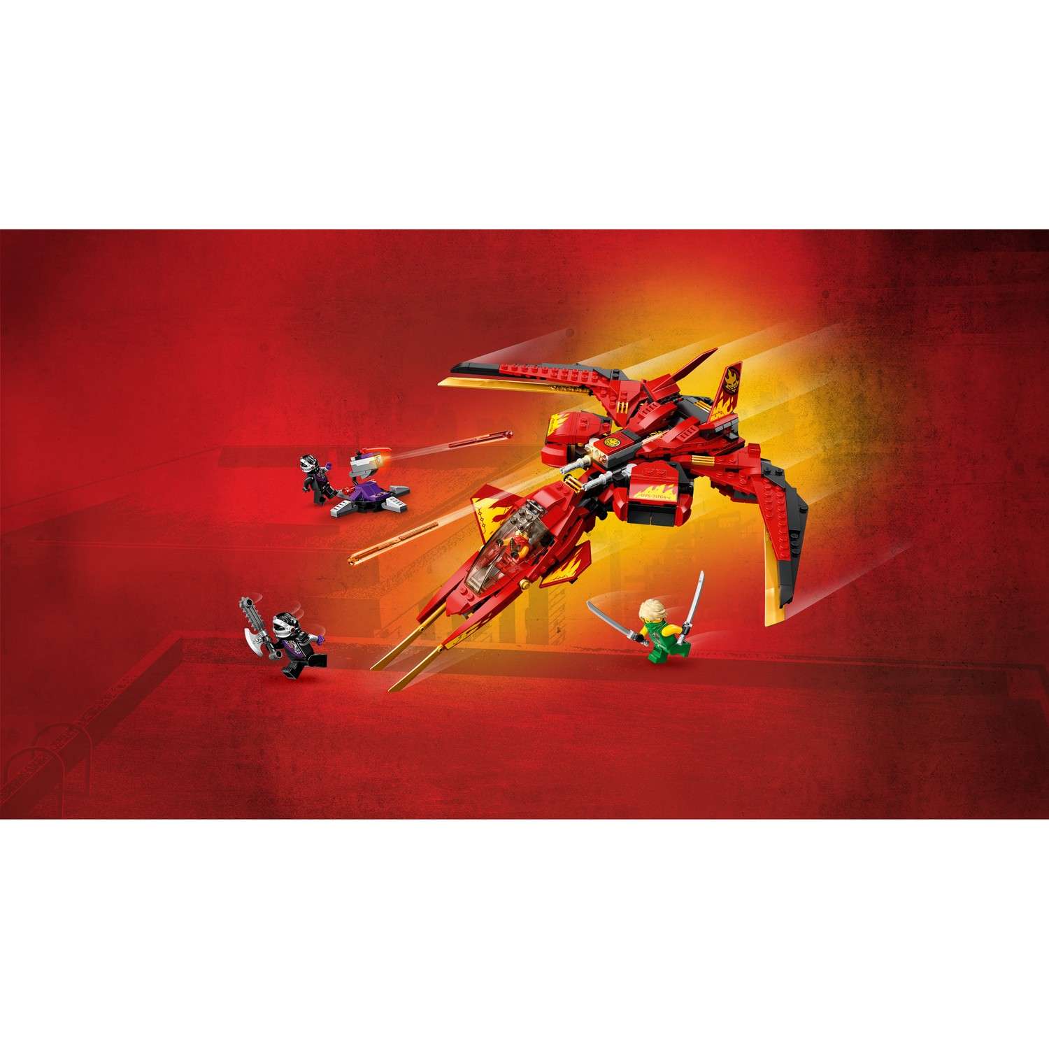 Конструктор LEGO NINJAGO Истребитель Кая блочный - фото 11