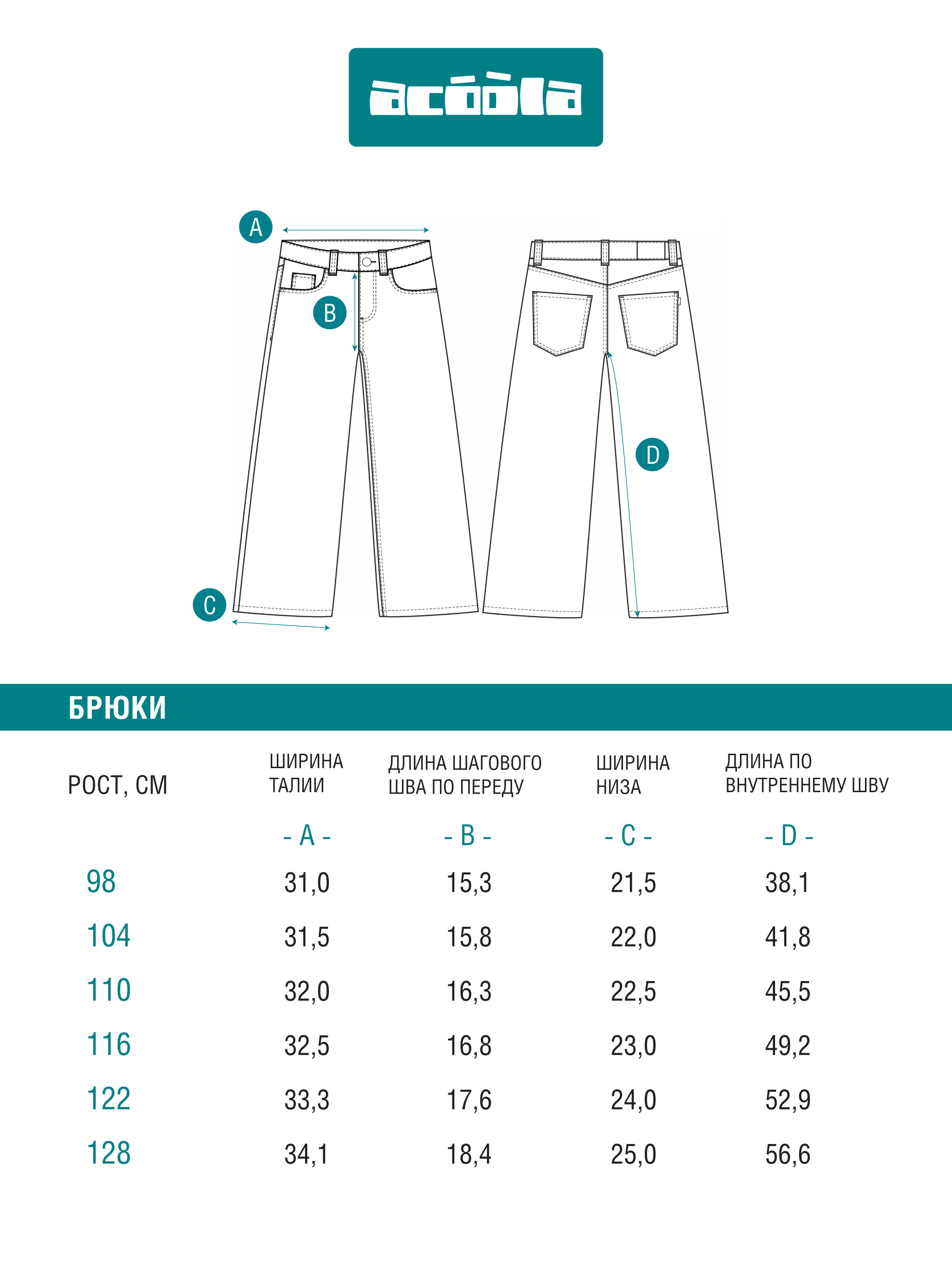 Джинсы Acoola 20220440114_0092573 - фото 4