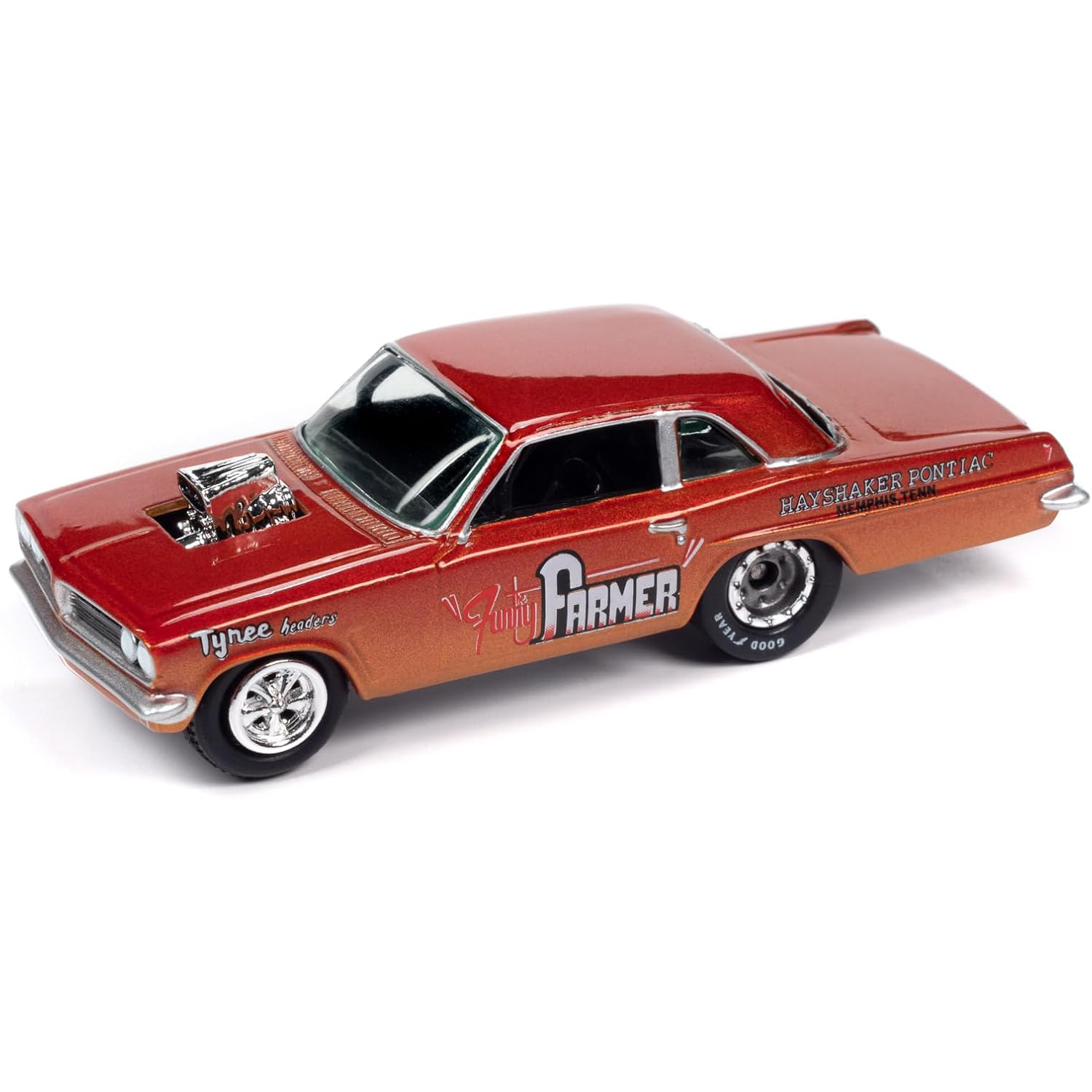 Автомобиль Johnny Lightning 1963 Pontiac Tempest 1:64 JLCG032A-R2-N3 - фото 2