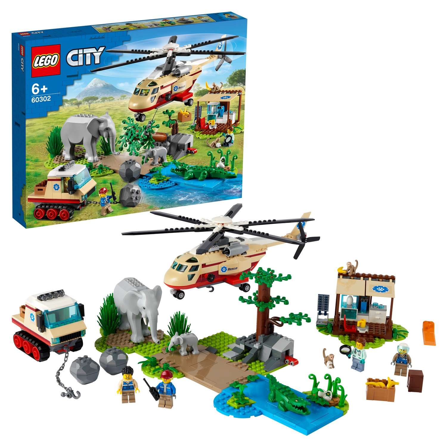 Конструктор LEGO City Wildlife Rescue Operation блочный - фото 1