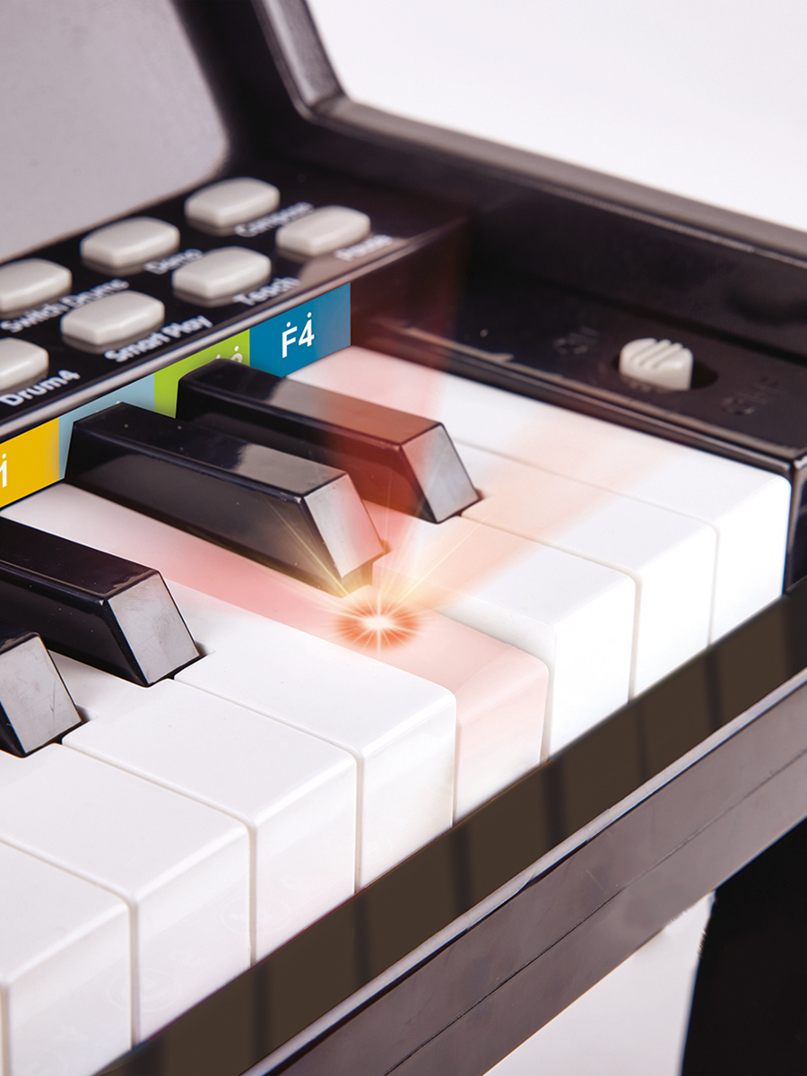 Игрушка музыкальная Hape Пианино черное детское пианино - фото 8