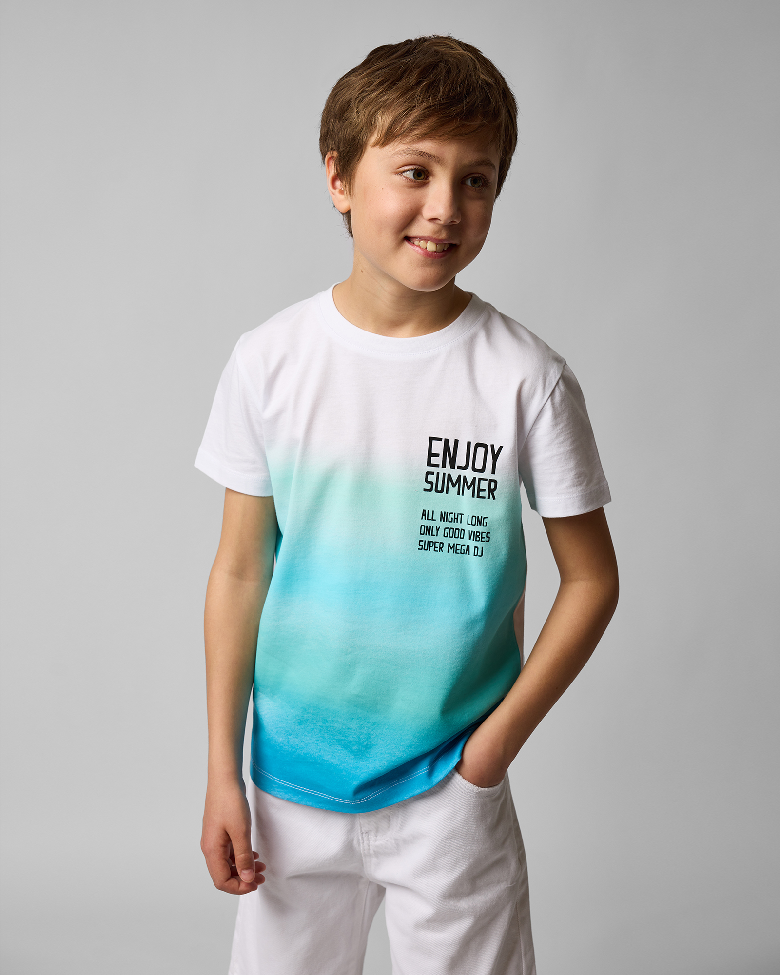 Изображение товара Футболка Futurino Футболка для мальчика с омбре