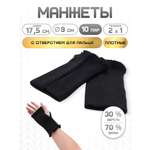 Манжеты на рукава Айрис плотные 9х17,5см 10 пар