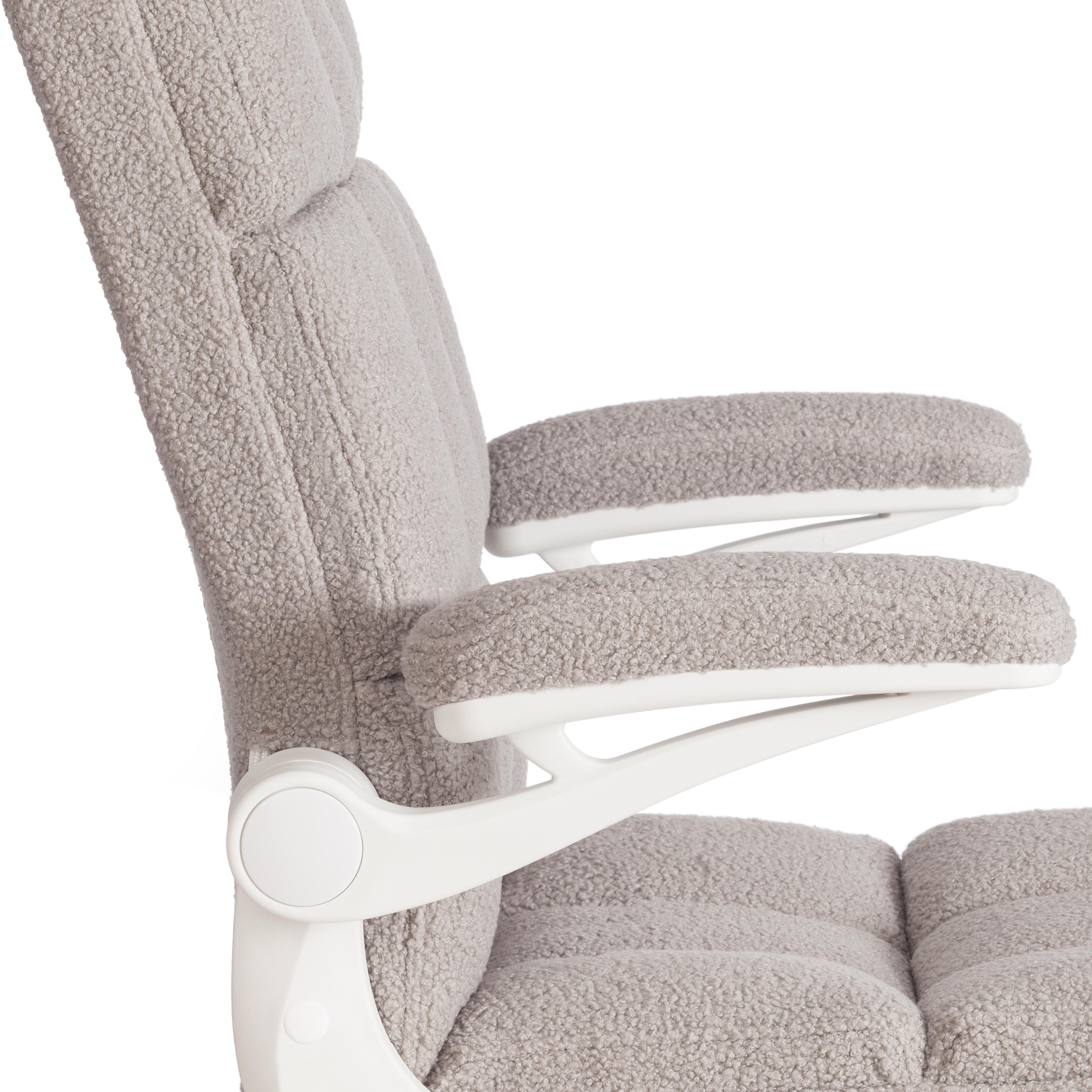Компьютерное кресло TETCHAIR Лугано тедди светло-серый - фото 10