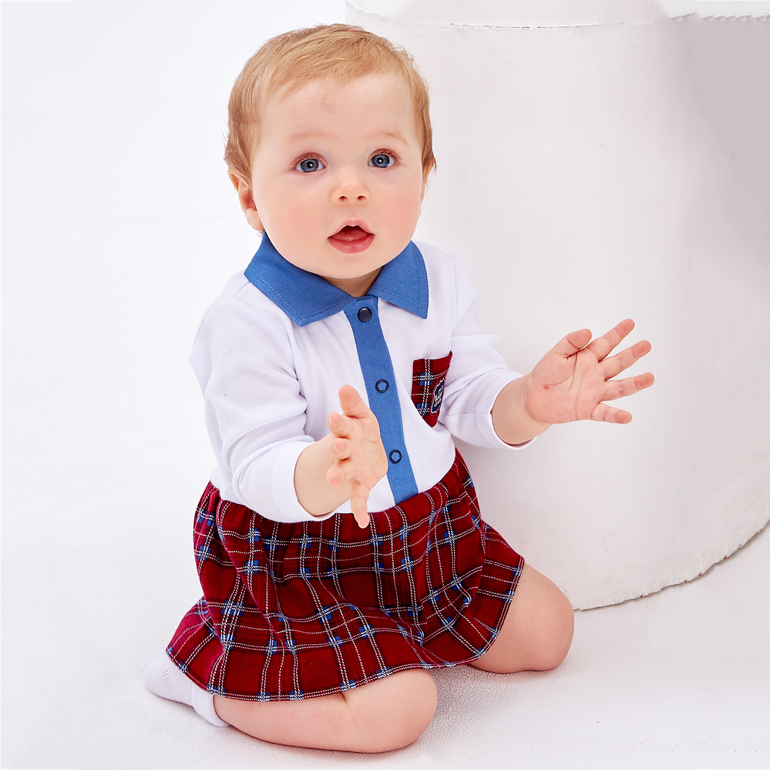 Боди Lucky Child 87-19/бордовый/0-2 - фото 4