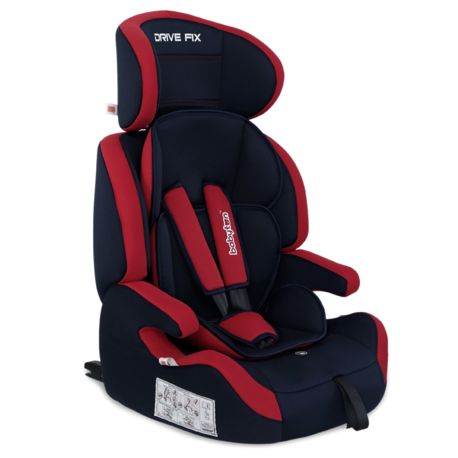 Автокресло Babyton Drive Fix Indigo-Red Isofix 1/2/3 (9-36 кг) - фото 16