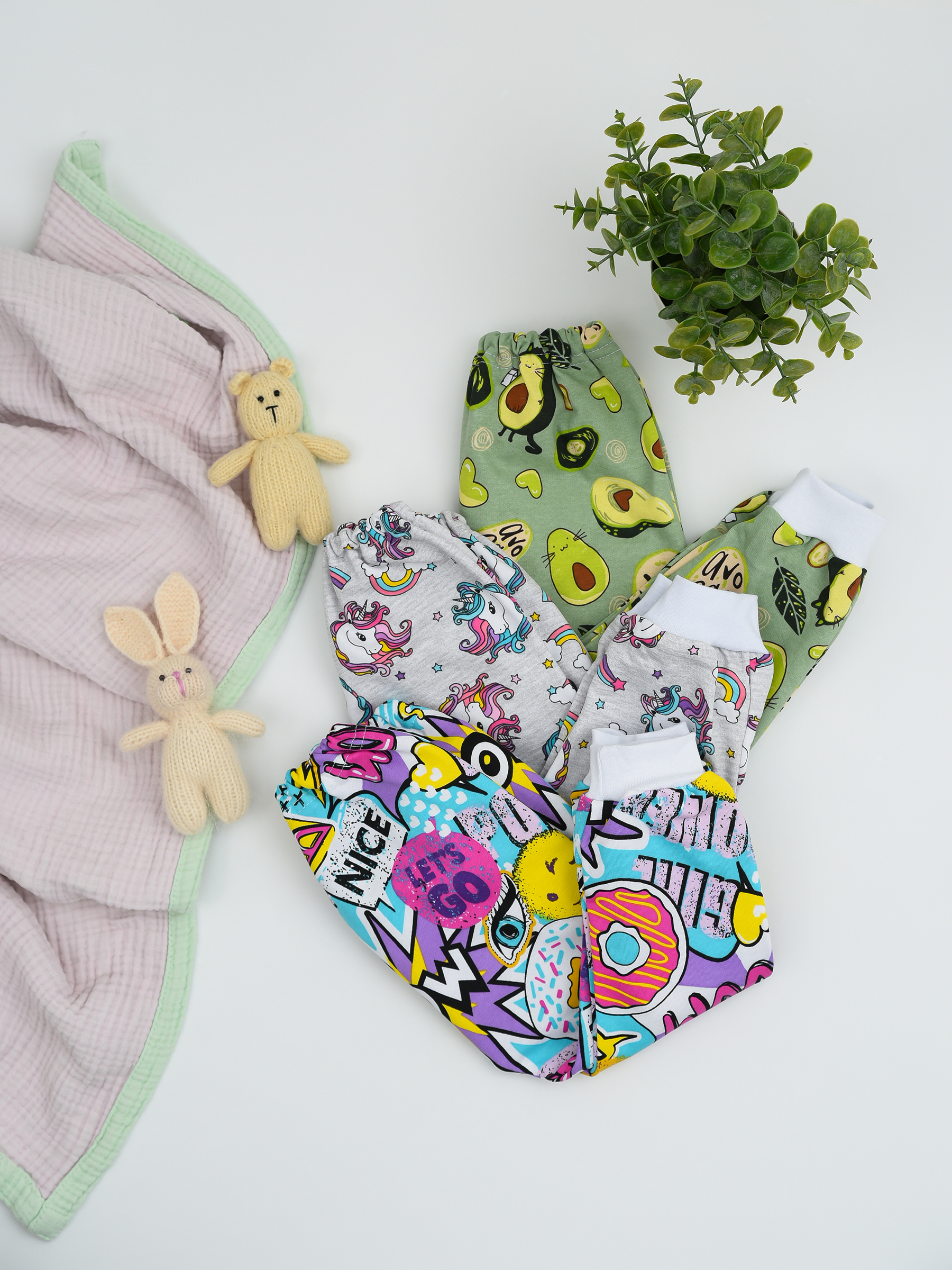 Штанишки 3шт IVANOVO KIDS ПМ-007-1девочка - фото 4