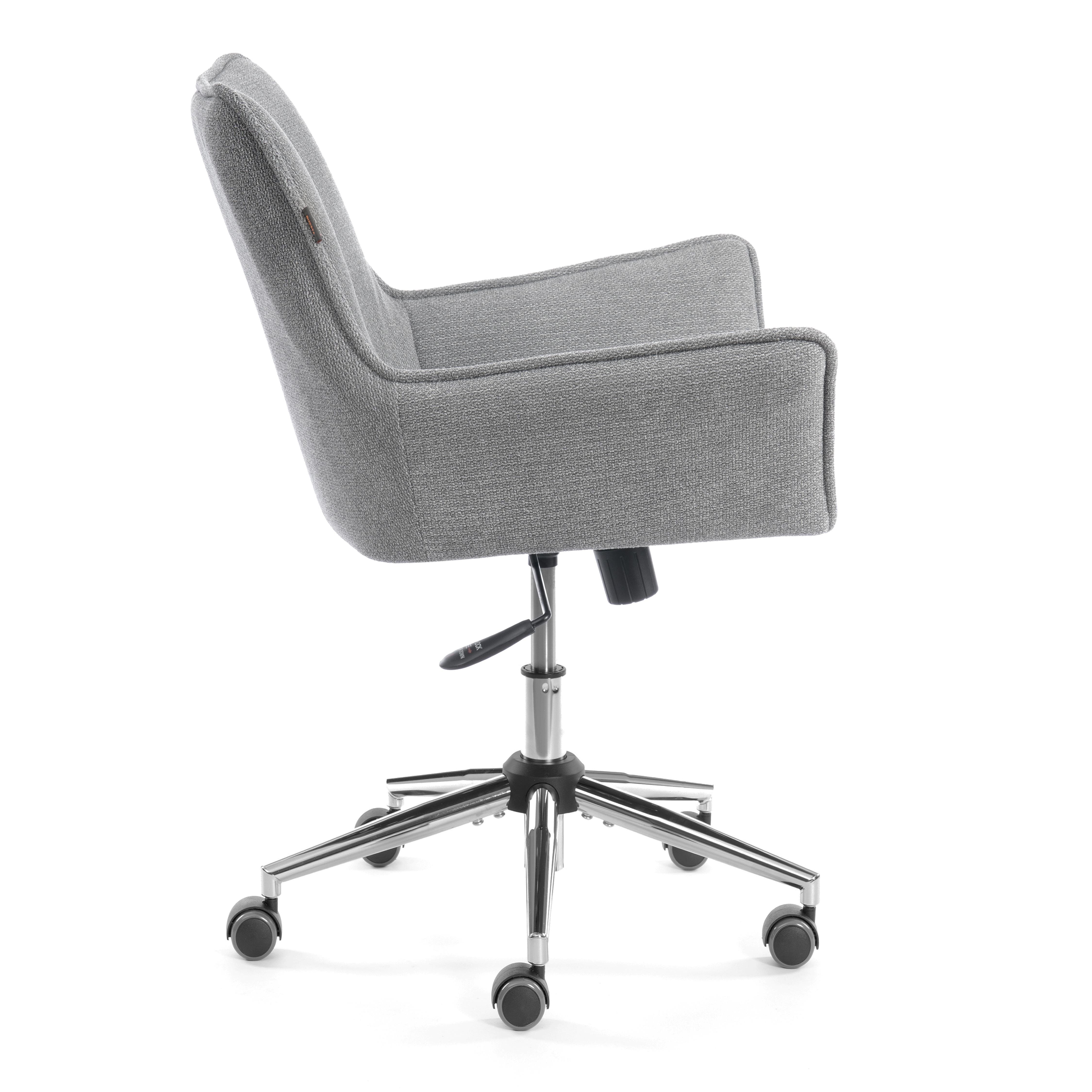 Компьютерное кресло TETCHAIR велюр/букле, светло-серый - фото 3