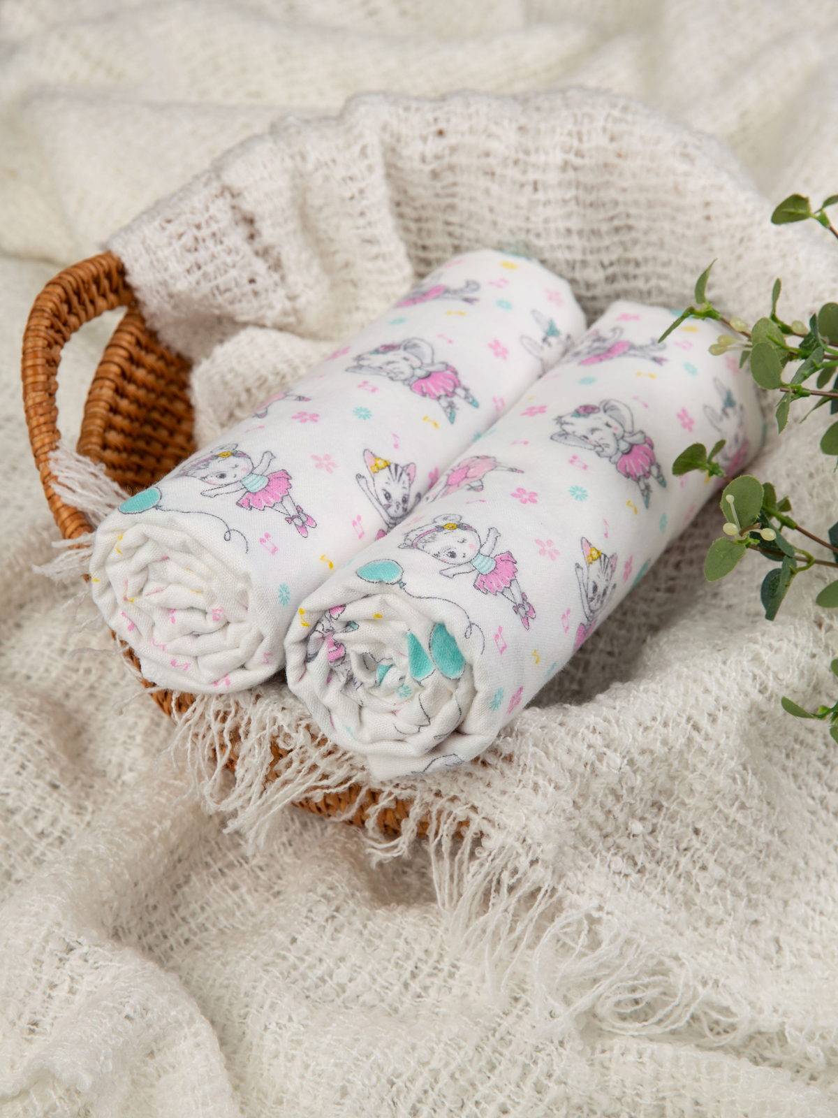 Пелёнка Чудо-Чадо фланель 90х120 см 2 шт. - фото 11