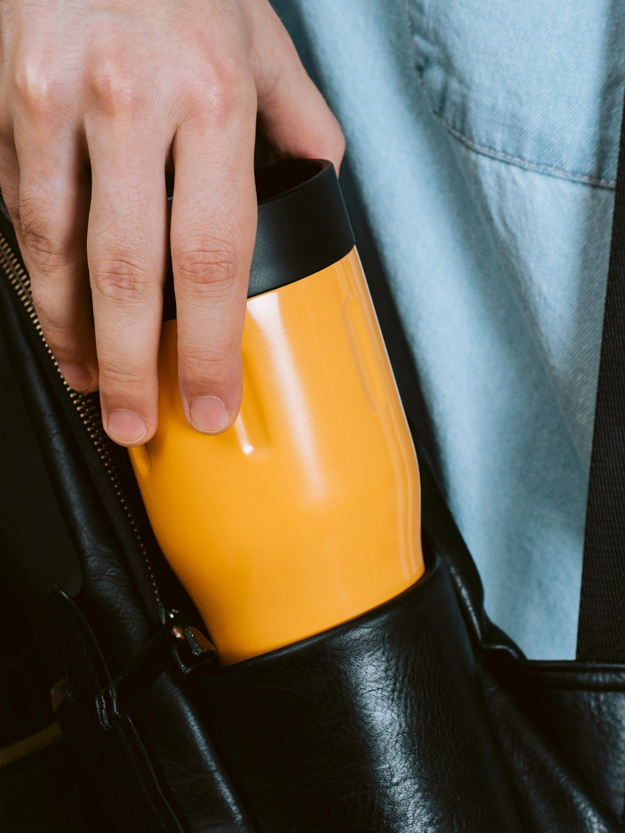 Термокружка 500 мл для напитков Tumbler Bobber оранжевый - фото 4