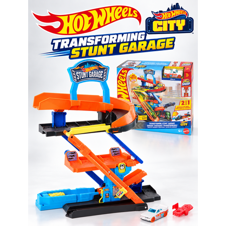 Парковка Hot Wheels City Гараж-трансформер