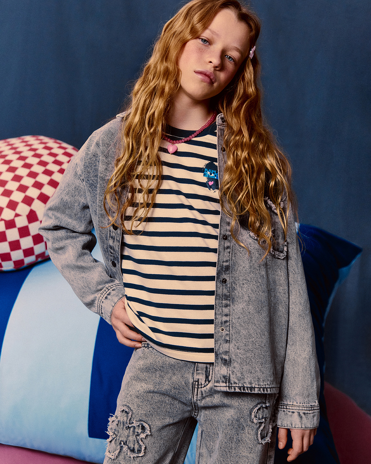 Джинсовая рубашка Futurino Fashion SP26FF-1DJ01tg-DG - фото 7