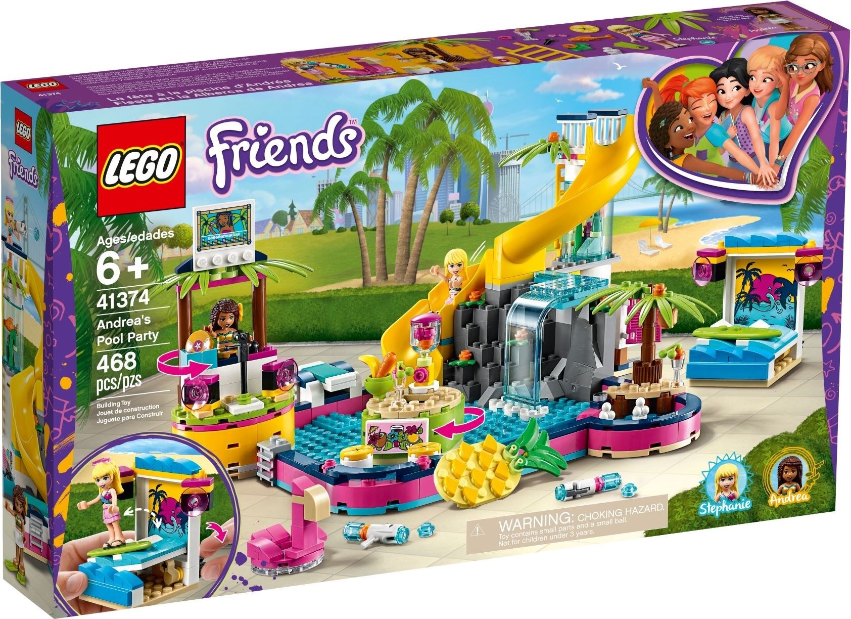 Изображение товара LEGO Friends Вечеринка Андреа у бассейна с фигурками и аксессуарами