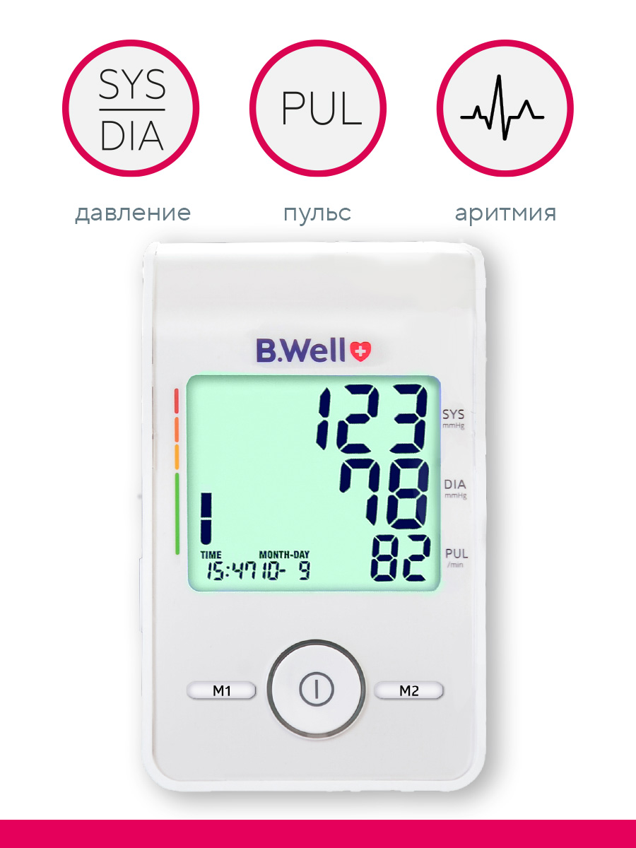 Тонометр B.Well Автоматический MED-55 + адаптер - фото 3