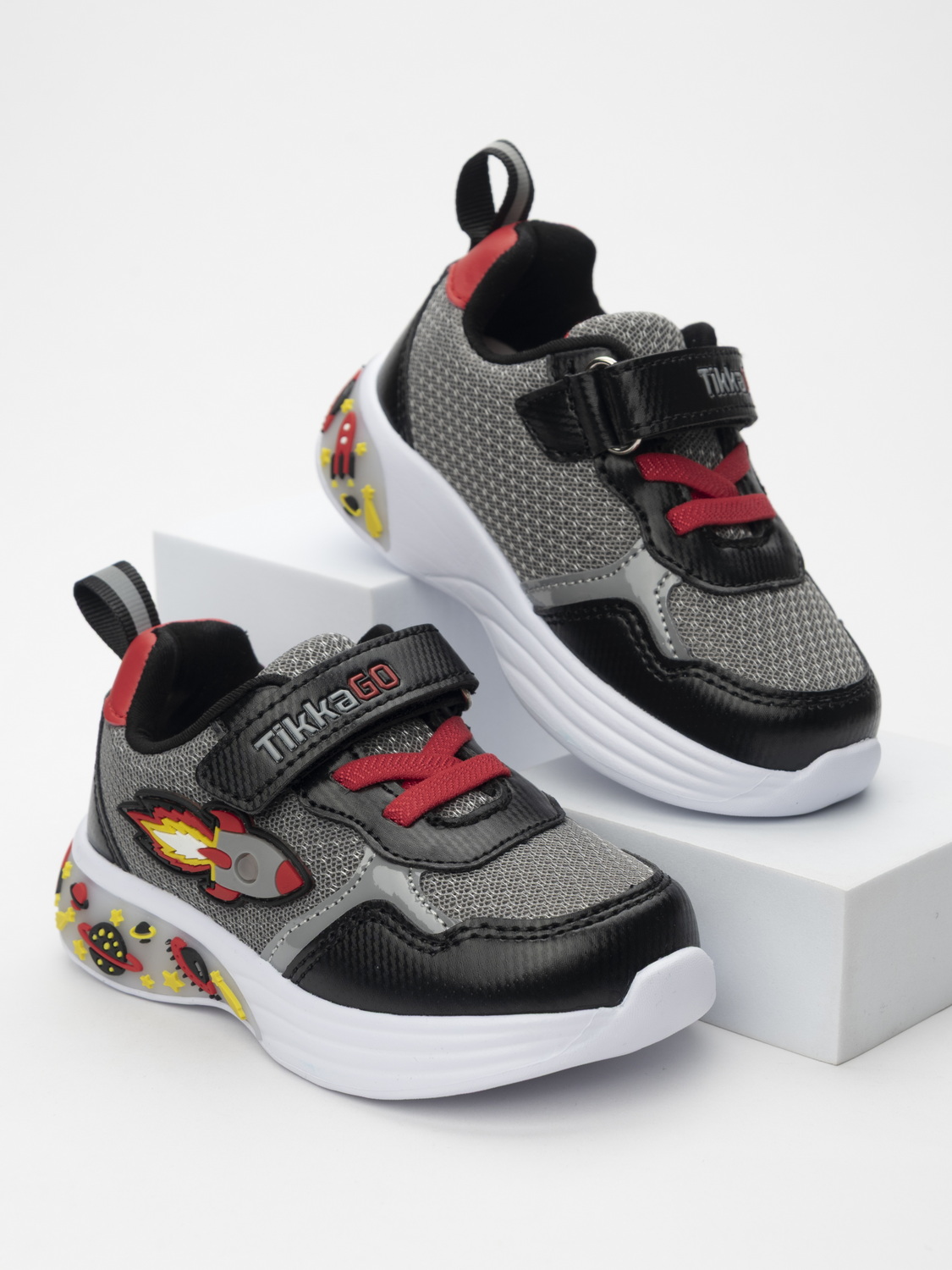 Кроссовки TikkaGo 3D39_11373_grey-red - фото 1
