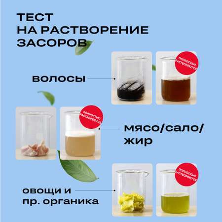 Порошок NAMZA для устранения засоров в канализационных трубах 4 шт. по 30 г