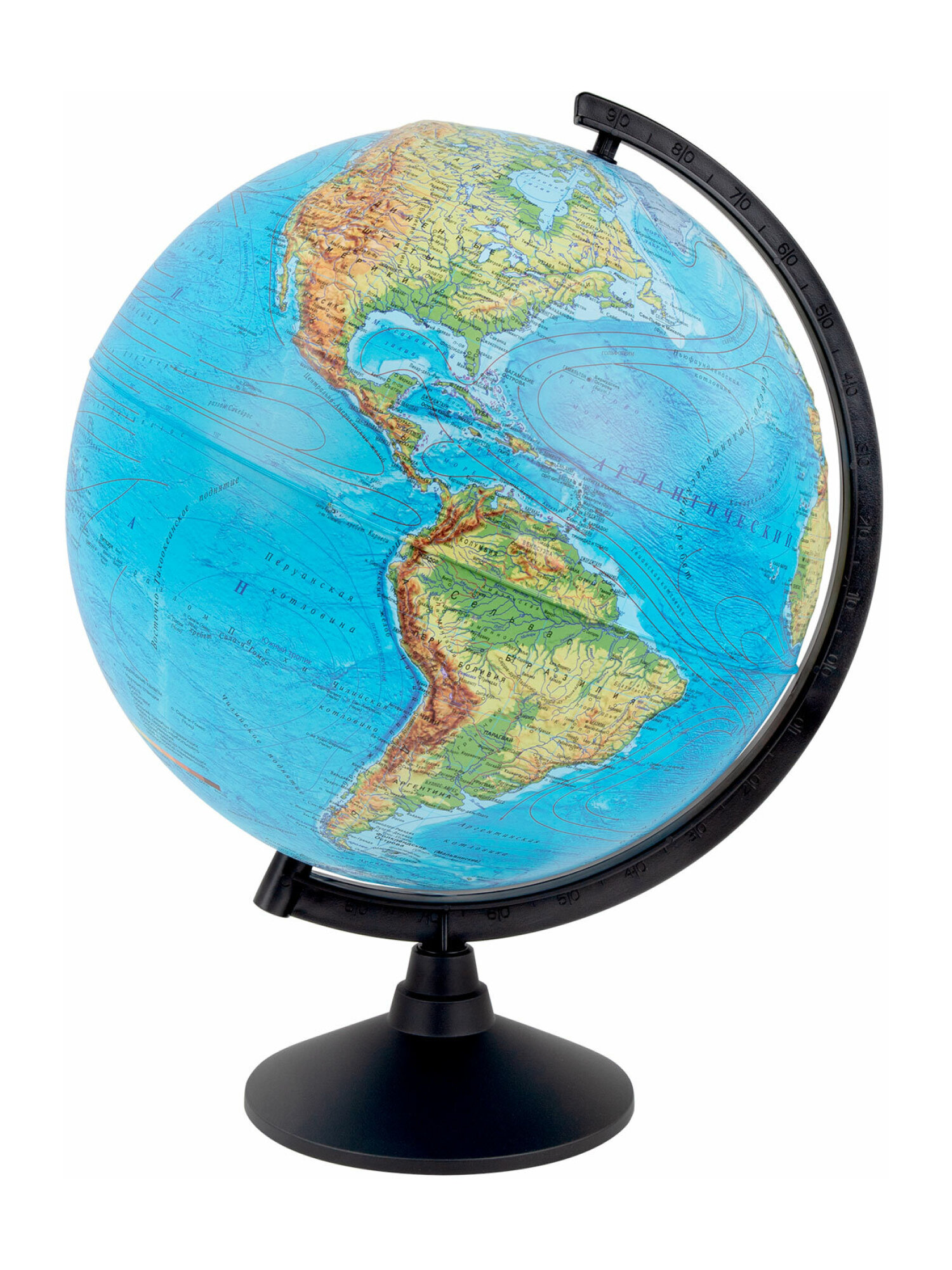 Глобус Globen физический детский для школы рельефный диаметр 32 см - фото 4