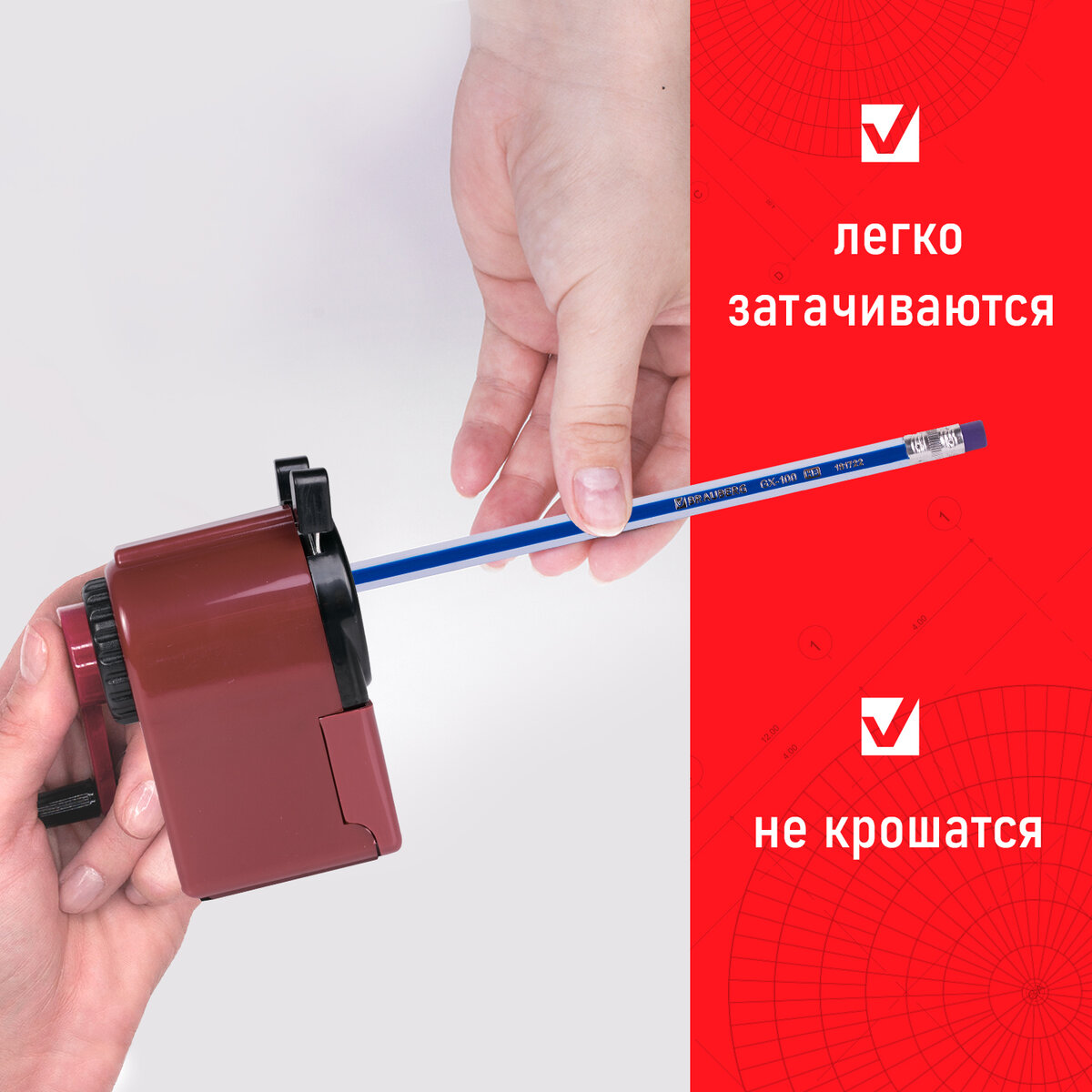 Карандаши чернографитные Brauberg 12 шт. - фото 4