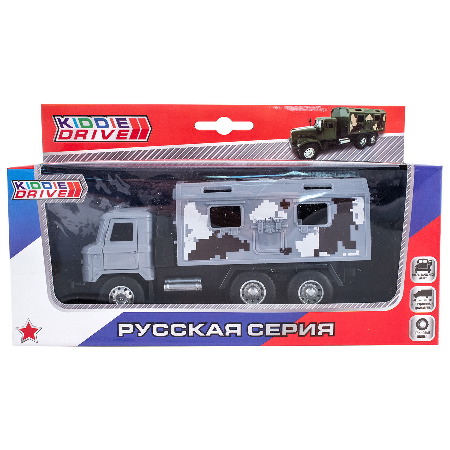 Грузовик KiddieDrive Инерционный военный 1601715_2 - фото 3