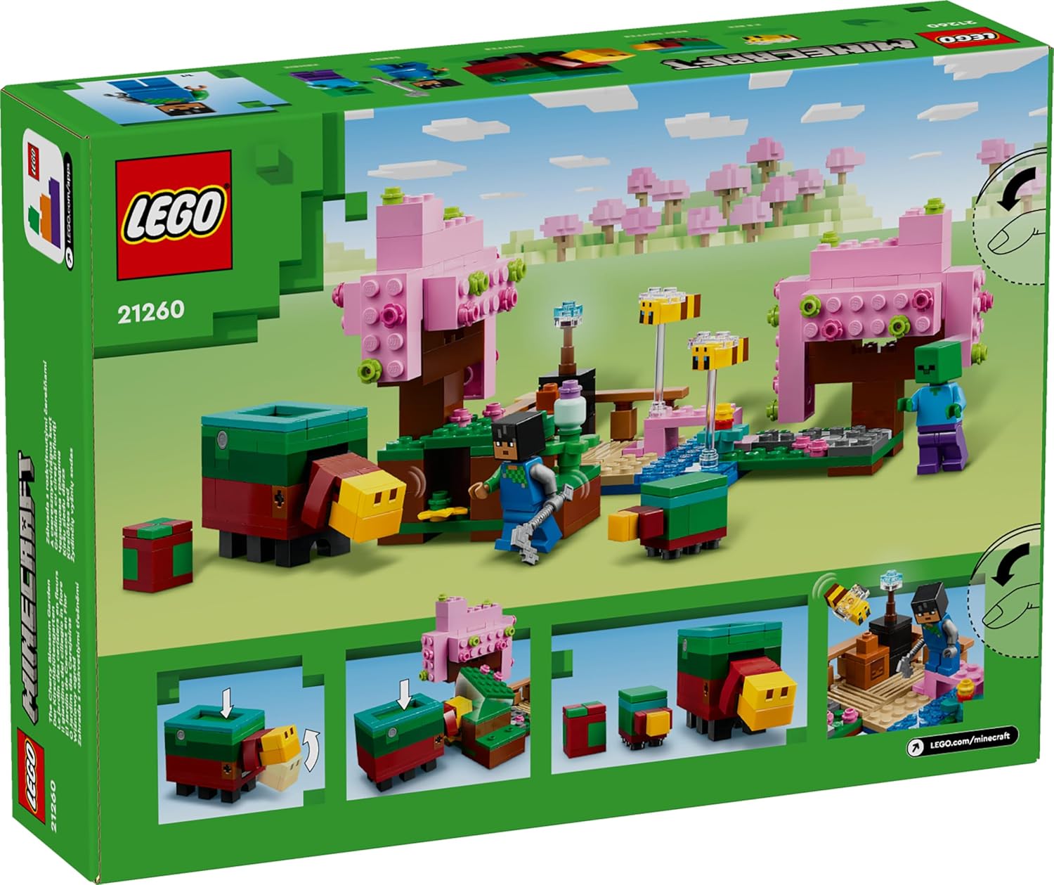 Конструктор LEGO Minecraft Вишневый цветущий сад - фото 6