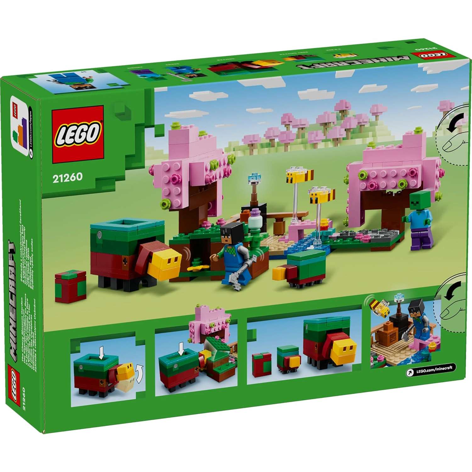 Конструктор LEGO Minecraft Вишневый цветущий сад 304 дет. - фото 6