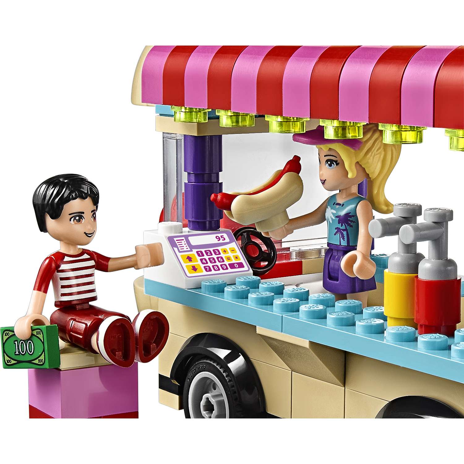 Конструктор LEGO Friends Фургон с хот-догами блочный - фото 10