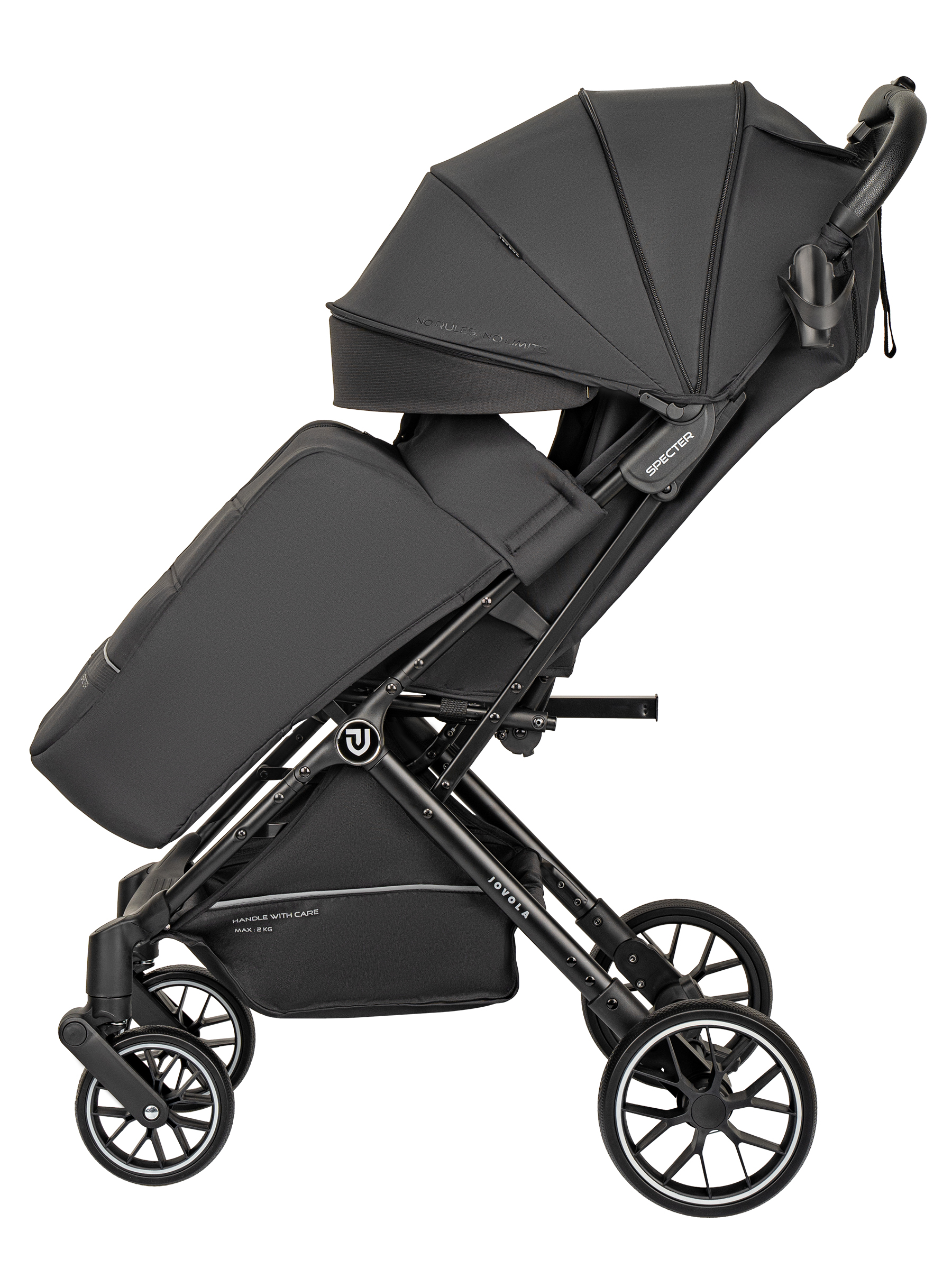 Коляска прогулочная JOVOLA Specter черный - фото 20