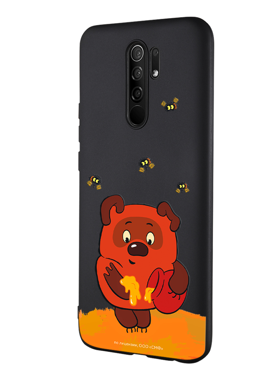 Силиконовый чехол Mcover для смартфона Xiaomi Redmi 9 Союзмультфильм Медвежонок и мед - фото 1