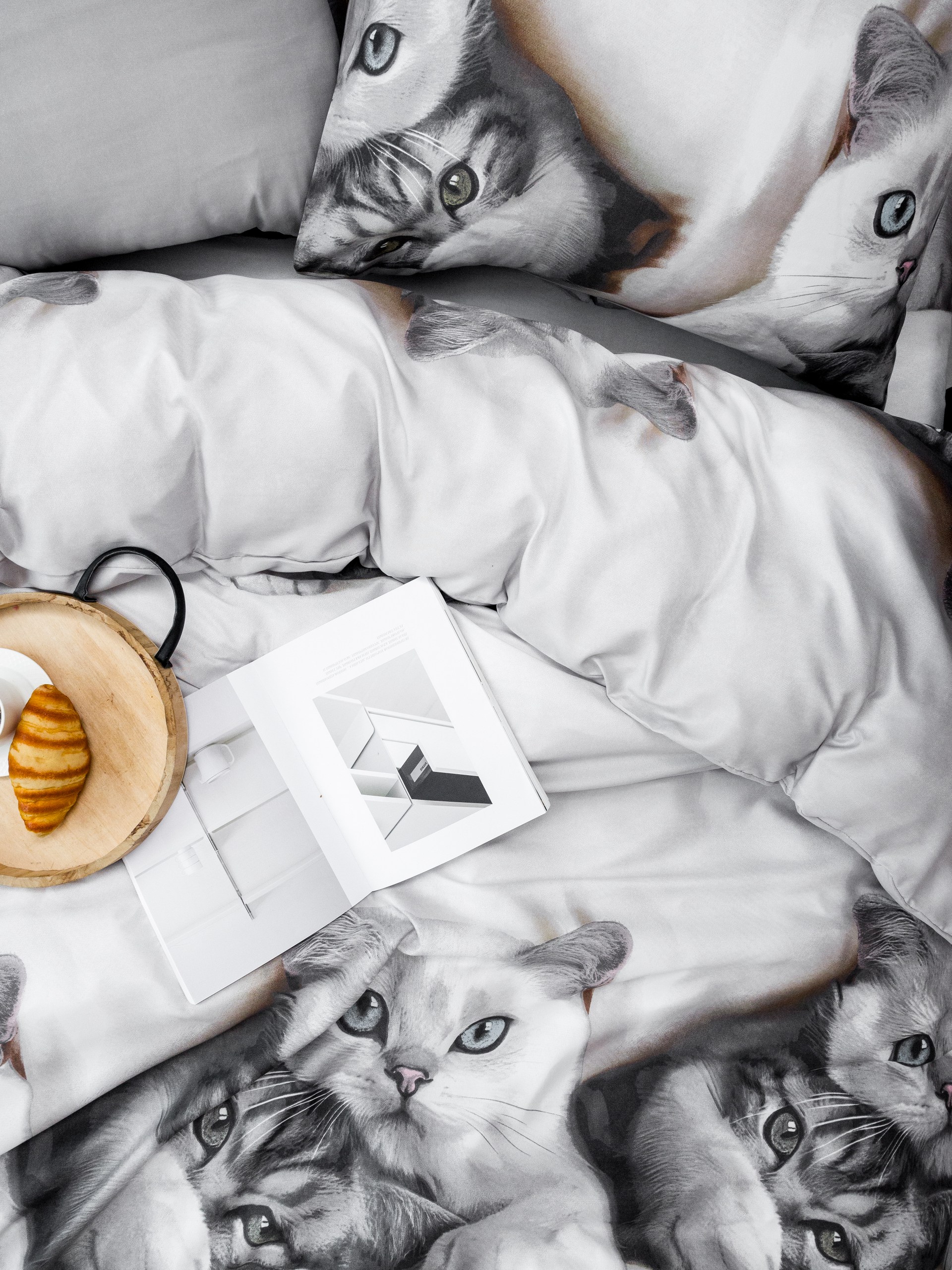 Комплект постельного белья PAVLine Котик евро - фото 3