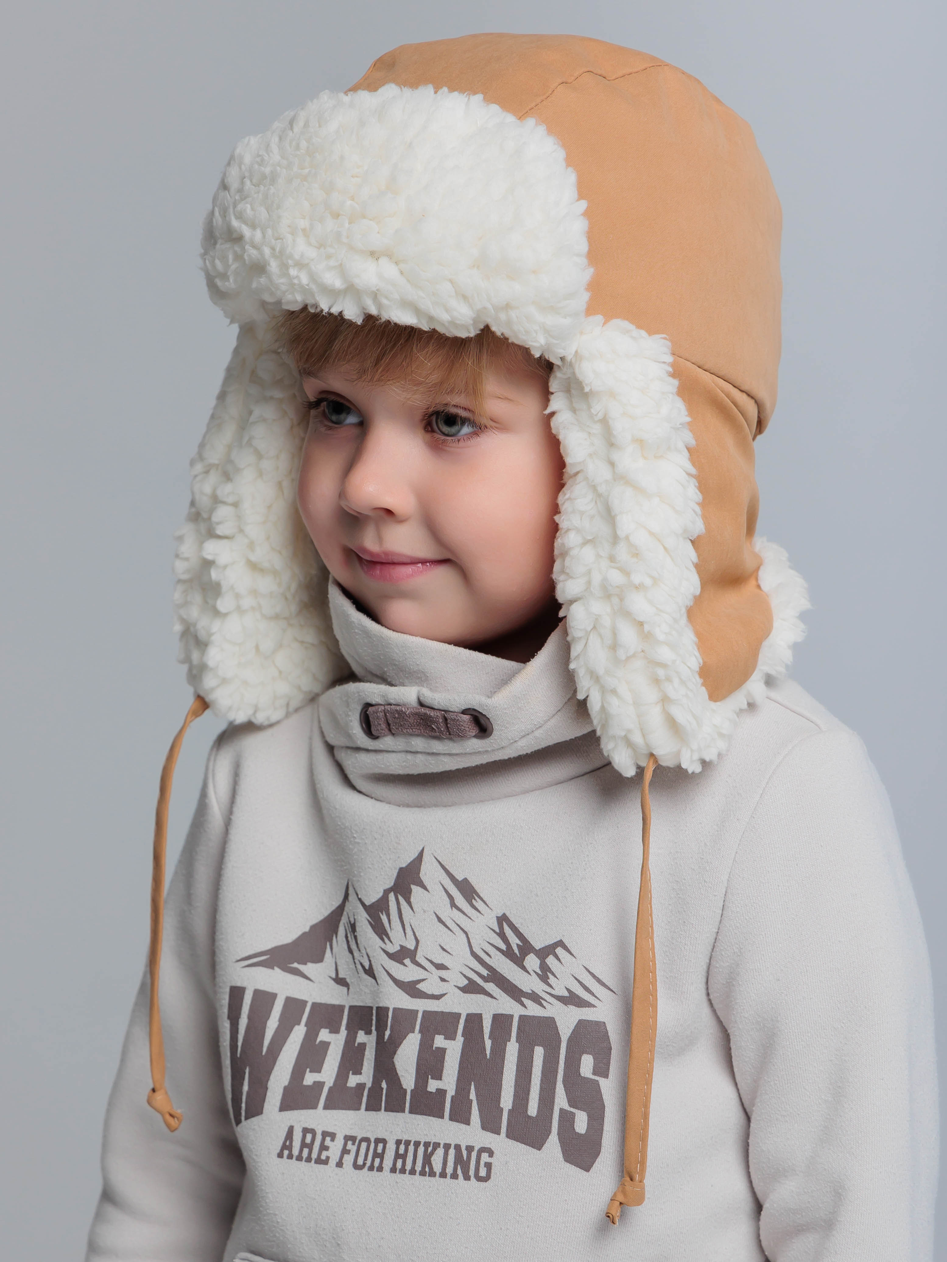 Шапка-ушанка Timpuh ushanka-camel - фото 3