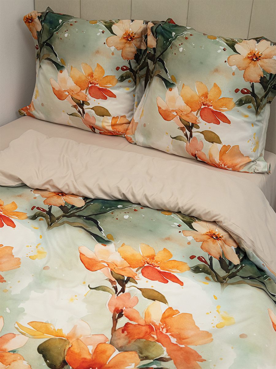 Комплект постельного белья MCotton 1.5-спальный Карлота полутораспальный 4 предм. - фото 3
