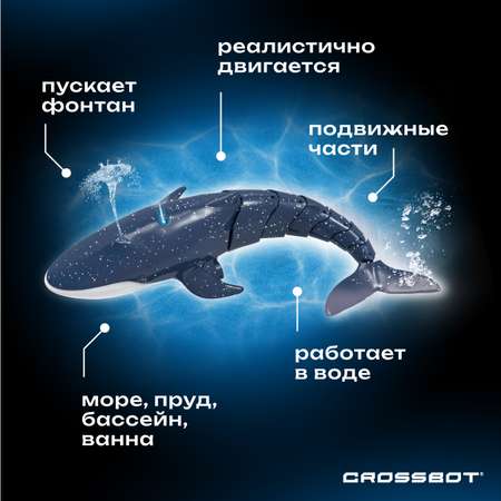 Кит р/у, плавает в воде, реалистично двигается, пускает фонтан, аккум.