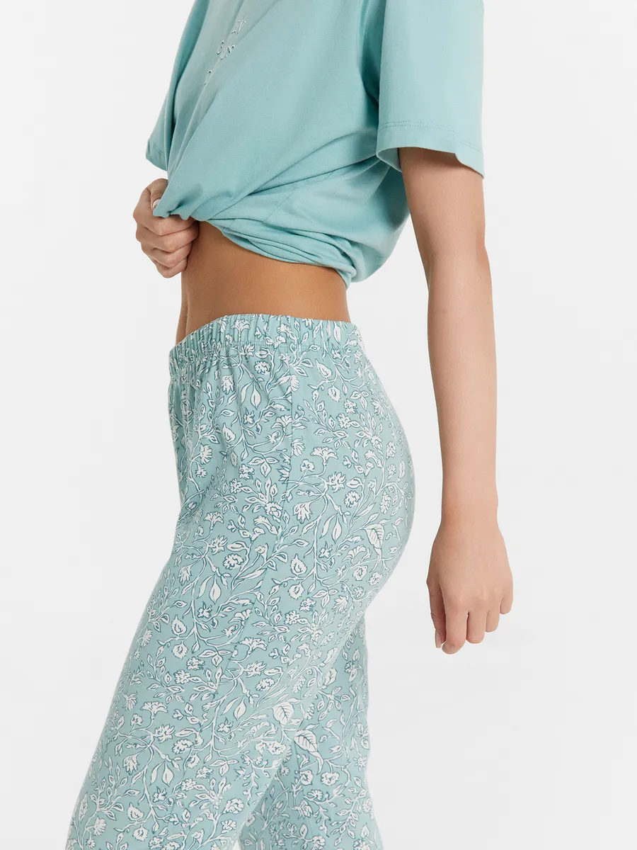 Пижама Mark Formelle (Марк Формэль) 592370/пыльная бирюза +узоры на пыльной бирюзе - фото 8