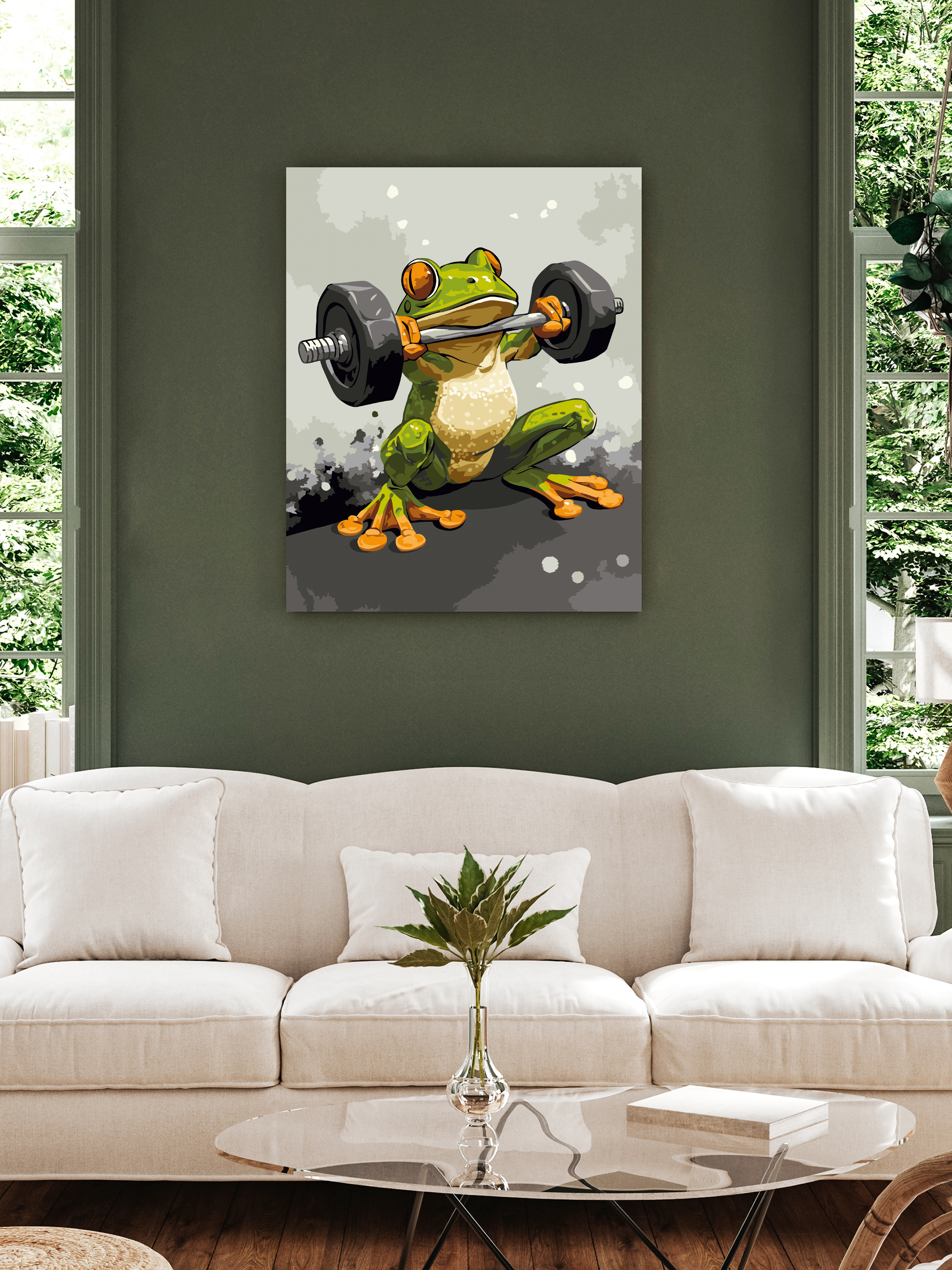 Картина по номерам Art sensation Лягушка на спорте в ассортименте - фото 3