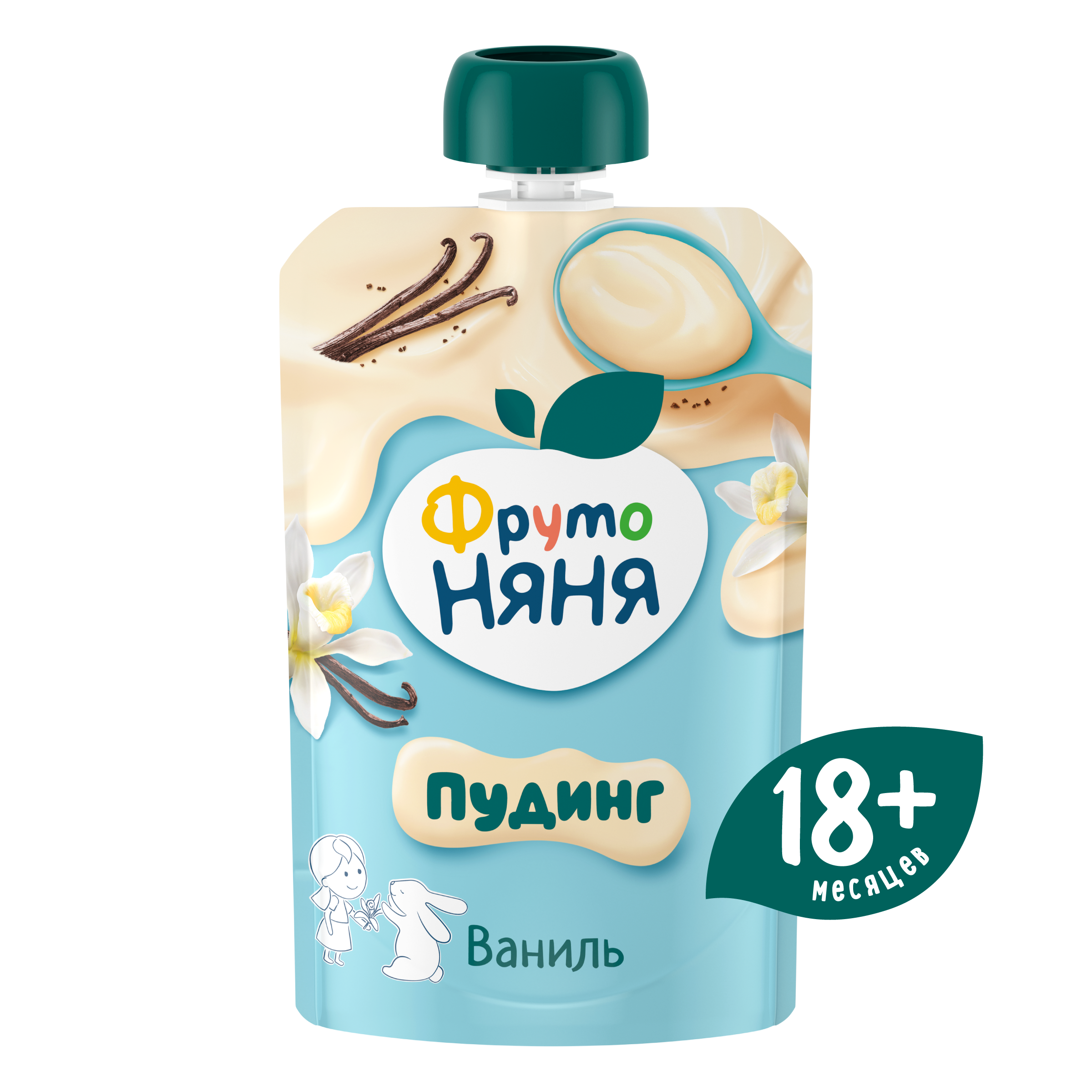 Пудинг молочный ФрутоНяня стерилизованный с ванилью для питания детей раннего возраста 90 грамм - фото 1