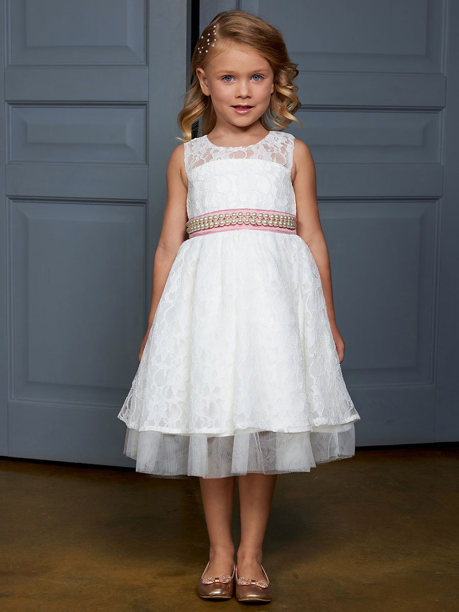 Изображение товара Платье для девочки Me&We 110 белое миди праздничное комфортабельное