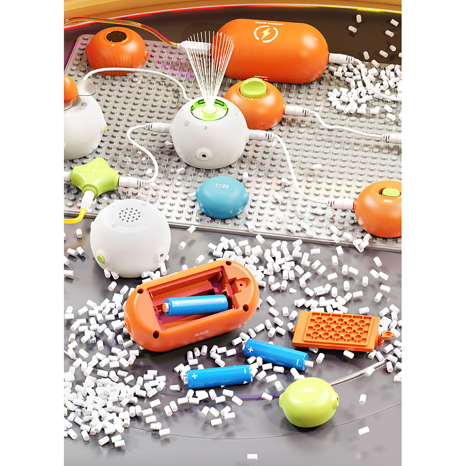 Конструктор SCIENCE EDUCATION Робототехника 300+ схем электронный - фото 10