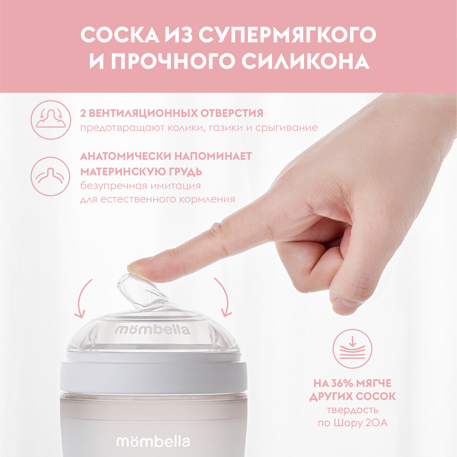 Набор для кормления Mombella Anti-Colic 120 мл 4 шт. - фото 4