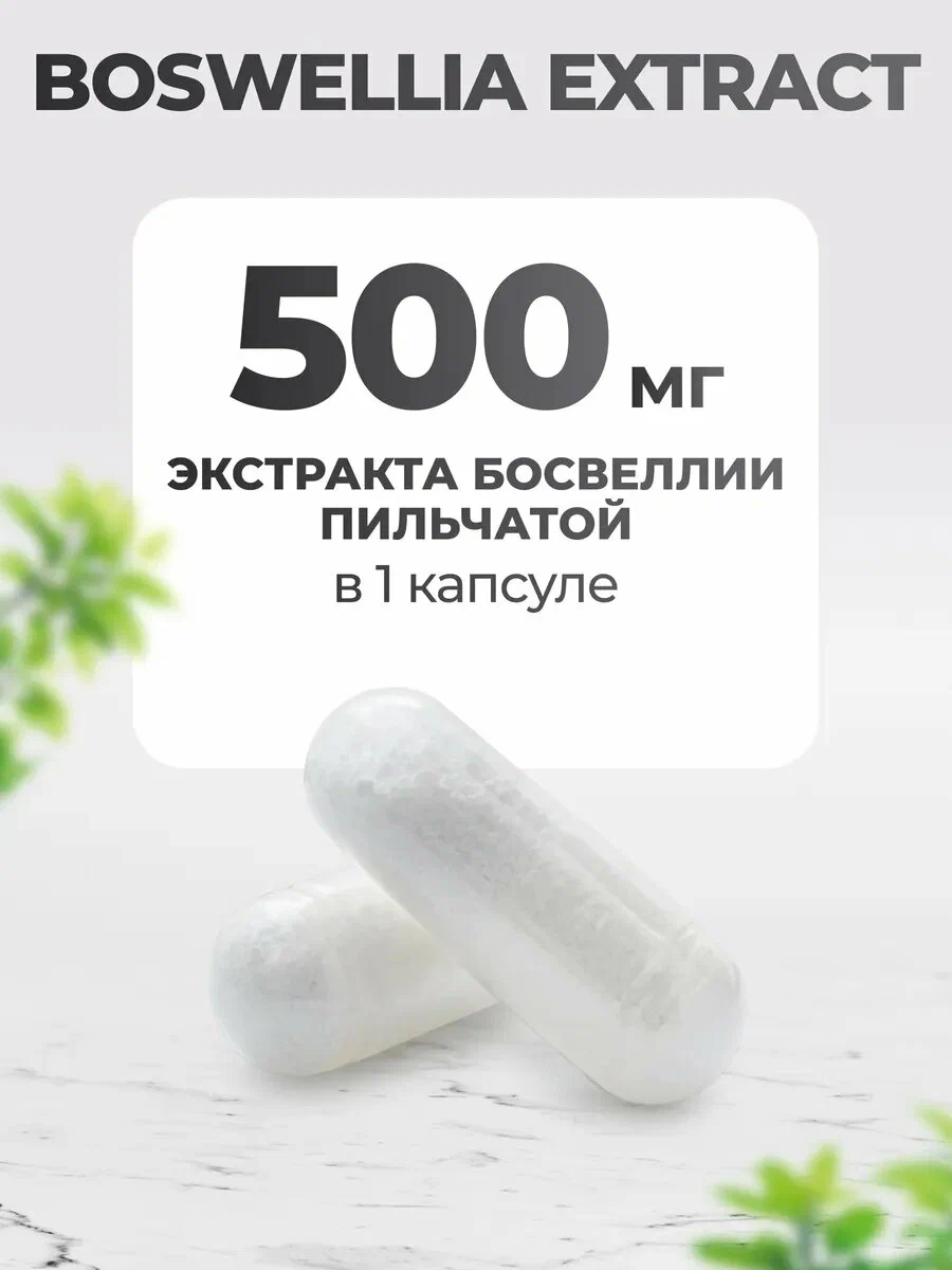 Биологически активная добавка VitaMeal Босвеллия экстракт 500 мг для хрящей и суставов 90 капсул - фото 3