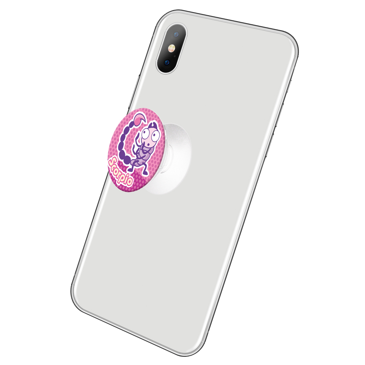 Держатель для телефона Krutoff Попсокет Знак Зодиака мультяшный Скорпион - фото 2