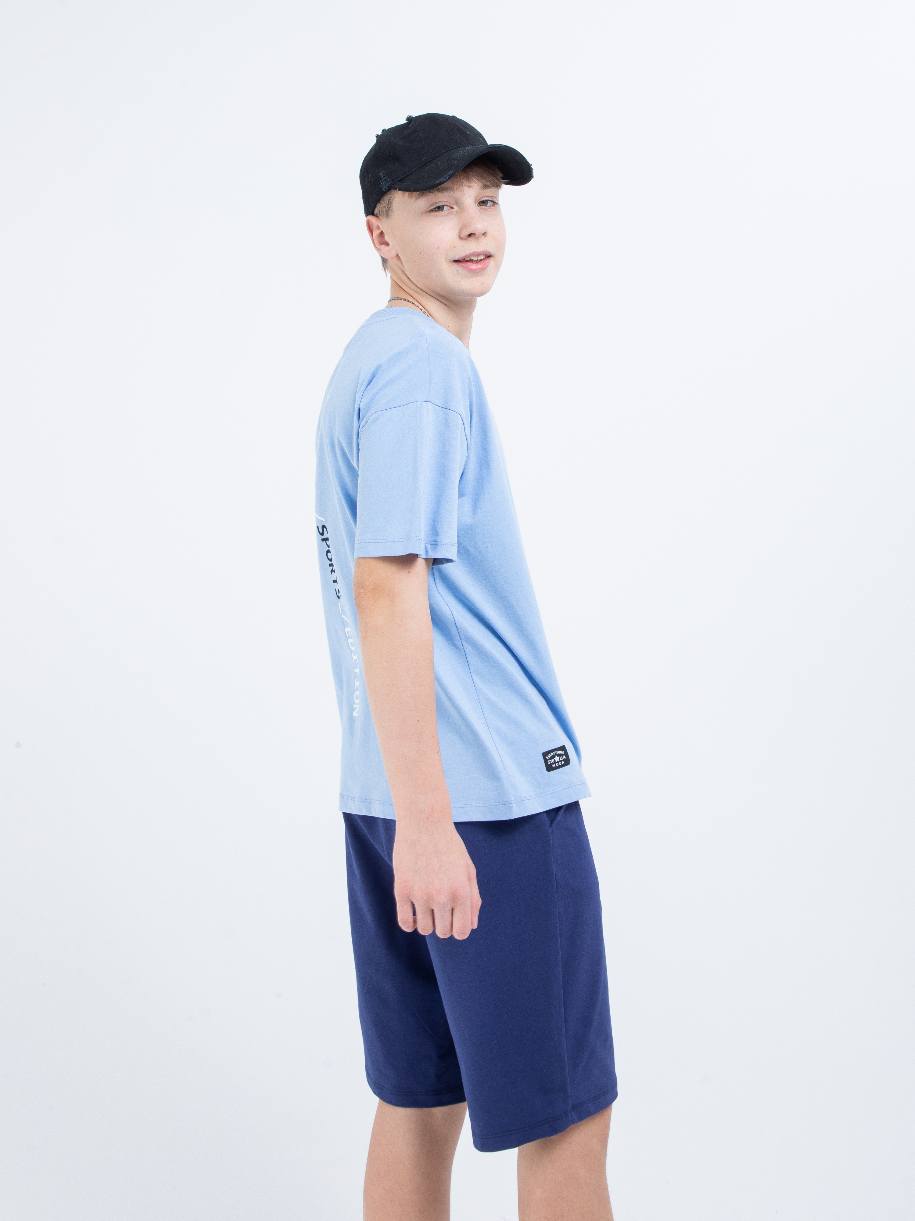 Футболка STELLA MODA 11213_голубой - фото 10