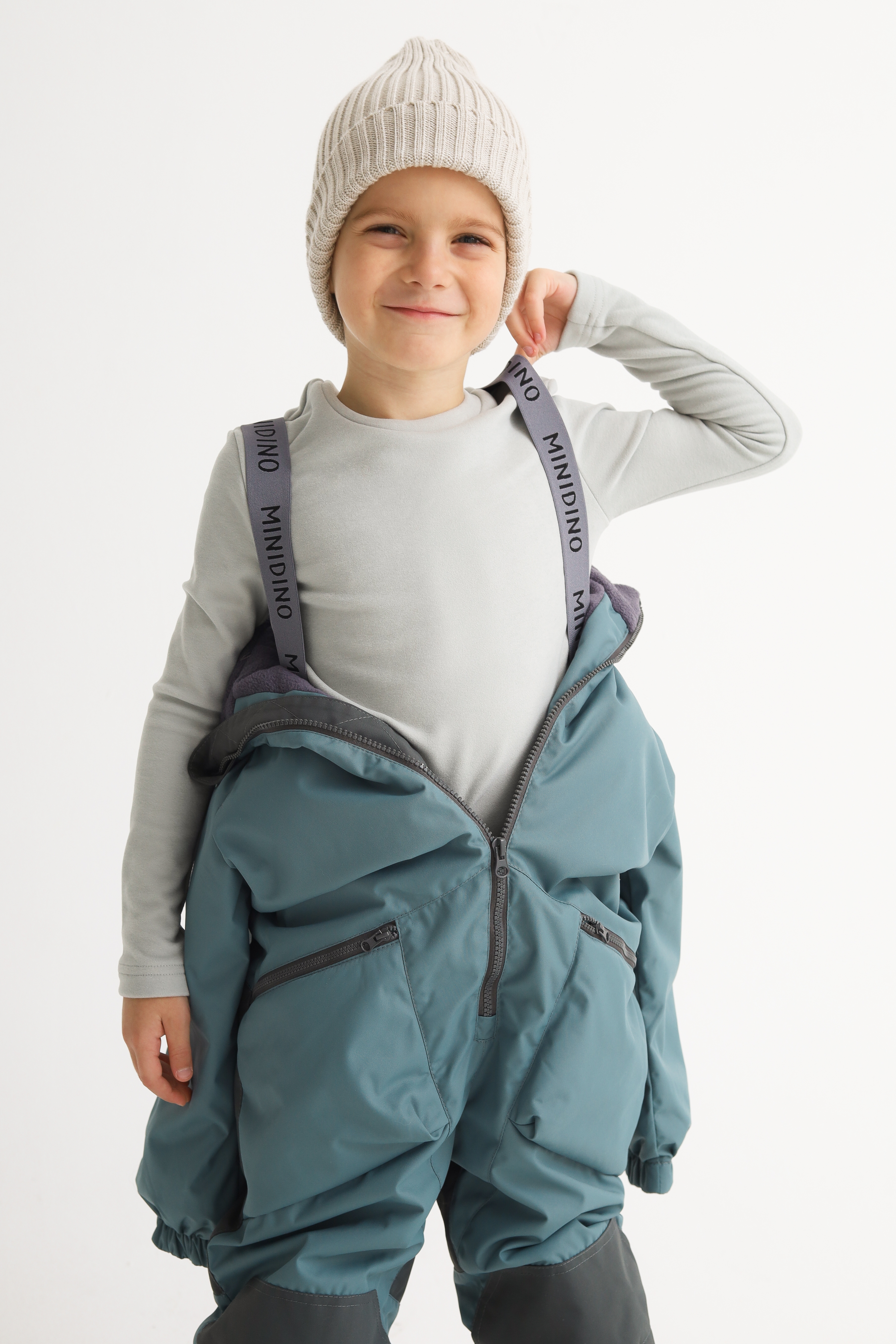 Комбинезон MINIDINO В-КОМ-010/1/ДКомбинезон детский демисезонный 3.0 васаби - фото 4