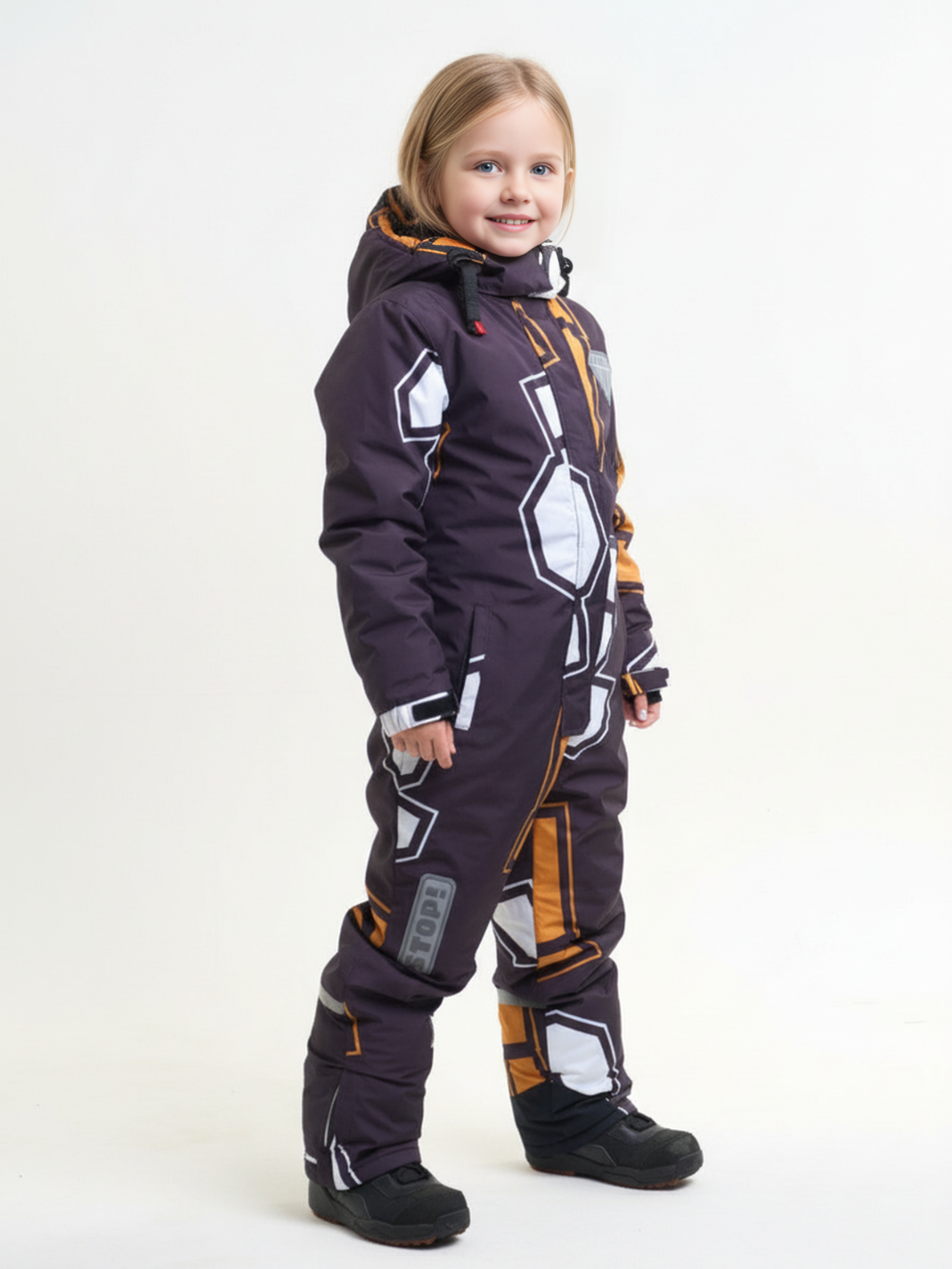 Комбинезон Saimaa GLO-10 черно-оранжевый - фото 2